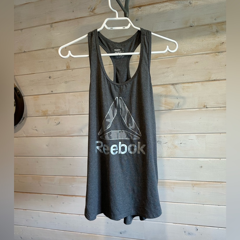 Reebok | Grey Racerback Muscle Tank